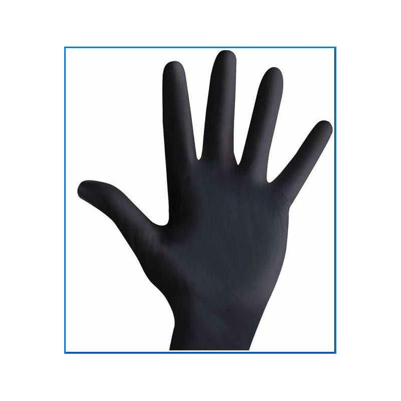 Guanti Nero Nitrile Piccola X 100