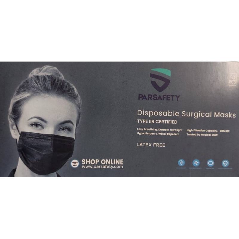 Surgical Masks Black Pcs.50