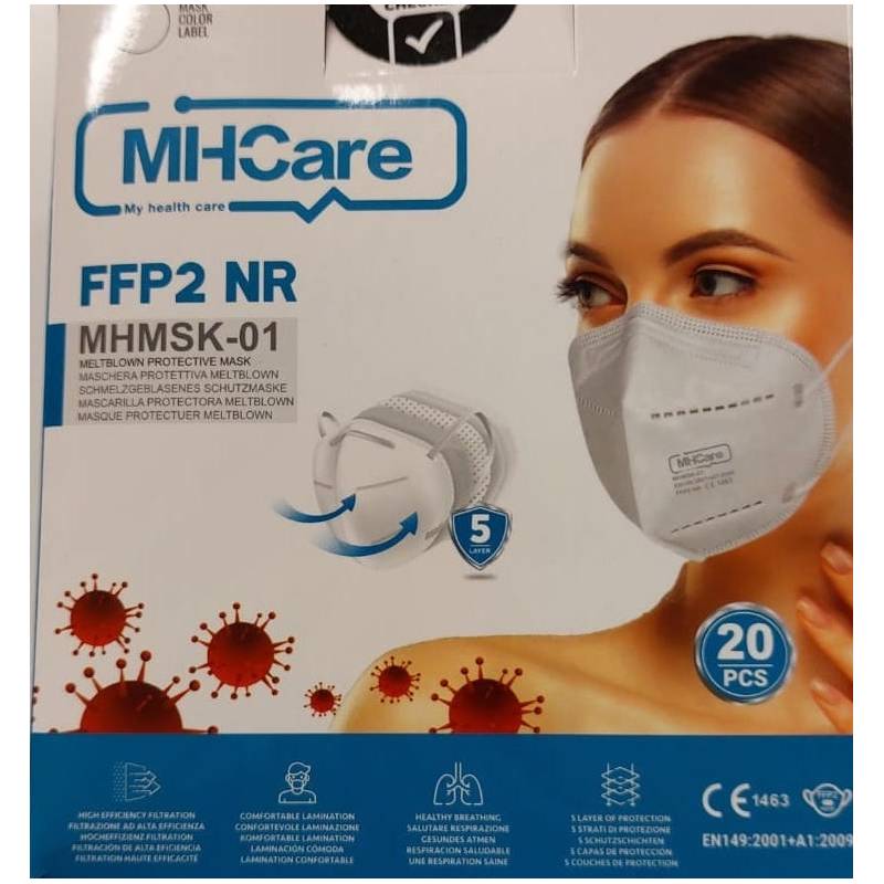 Mascarillas Negro Ffp2 Uds. 20