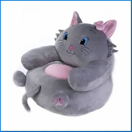 L.45cm P.42cm Sillón Cat Gris H