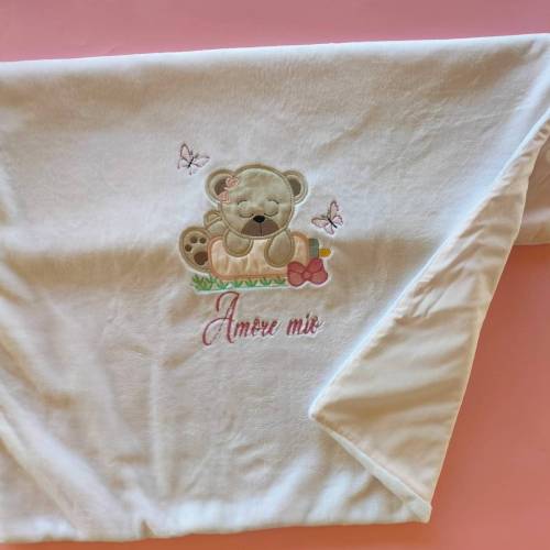 Couverture en chenille pour bébé - 