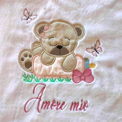 Couverture en chenille pour bébé - 