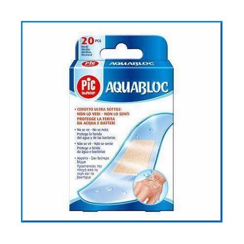 10 tiritas Aquabloc 25x72mm Antibacterias