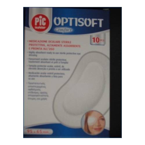 10 Eye Pads With Adhesive Edge