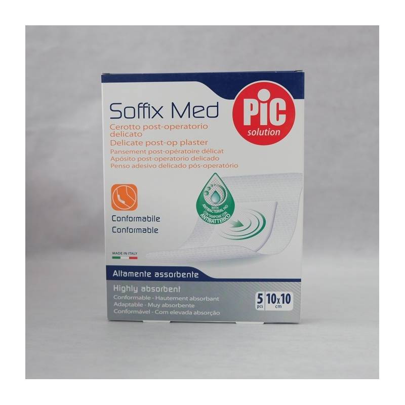 5 Band-Aids Soffix Med Cm10x10 Antibacter