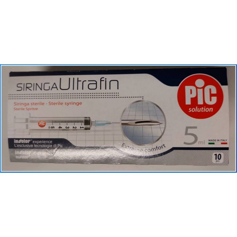 Siringa Pz. 10 Ultrafin 5ml Ago 23x1 1-4