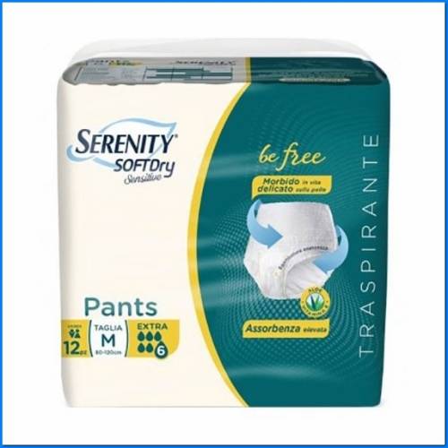 Pants Sd Sensitive Be Free Extra M 12 Pcs