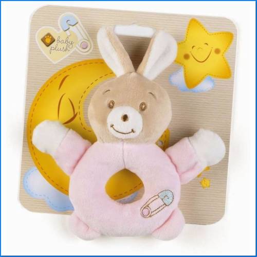 Hochet anneau lapin -14 Cm.