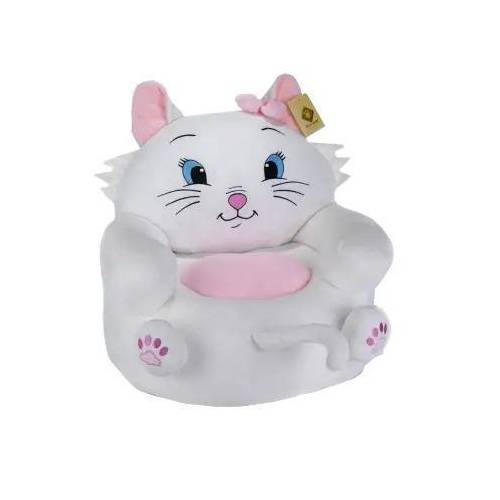 L.45cm P.42cm Sessel Katze Weiß H
