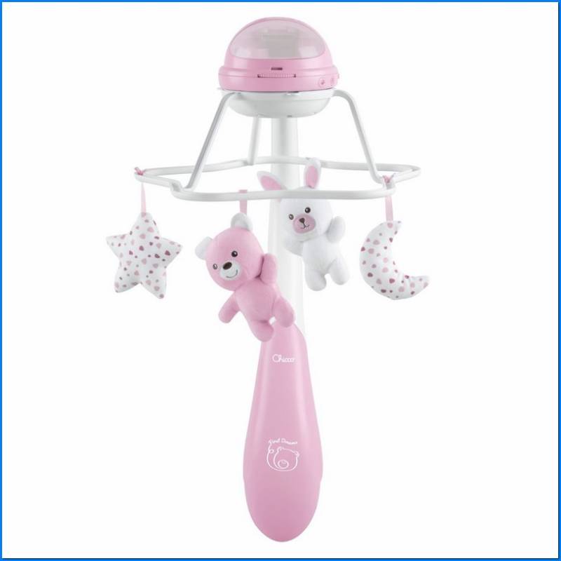Juego Fd Rainbow Cot Mobile Rosa