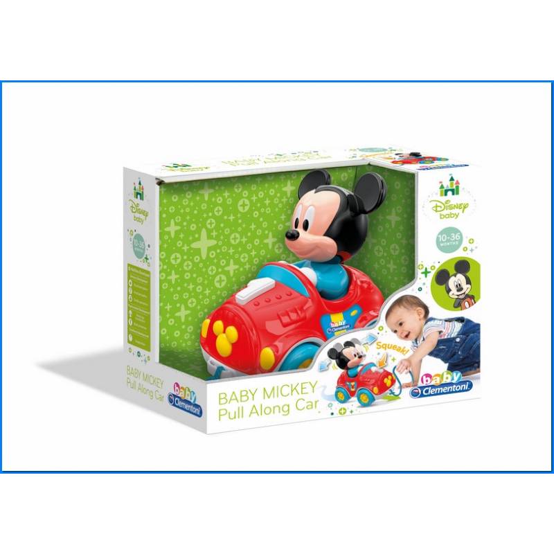 Baby Mickey Pull Along Car