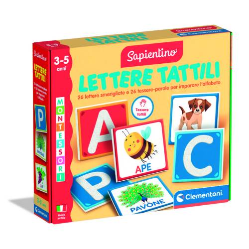 Montessori - Letras táctiles