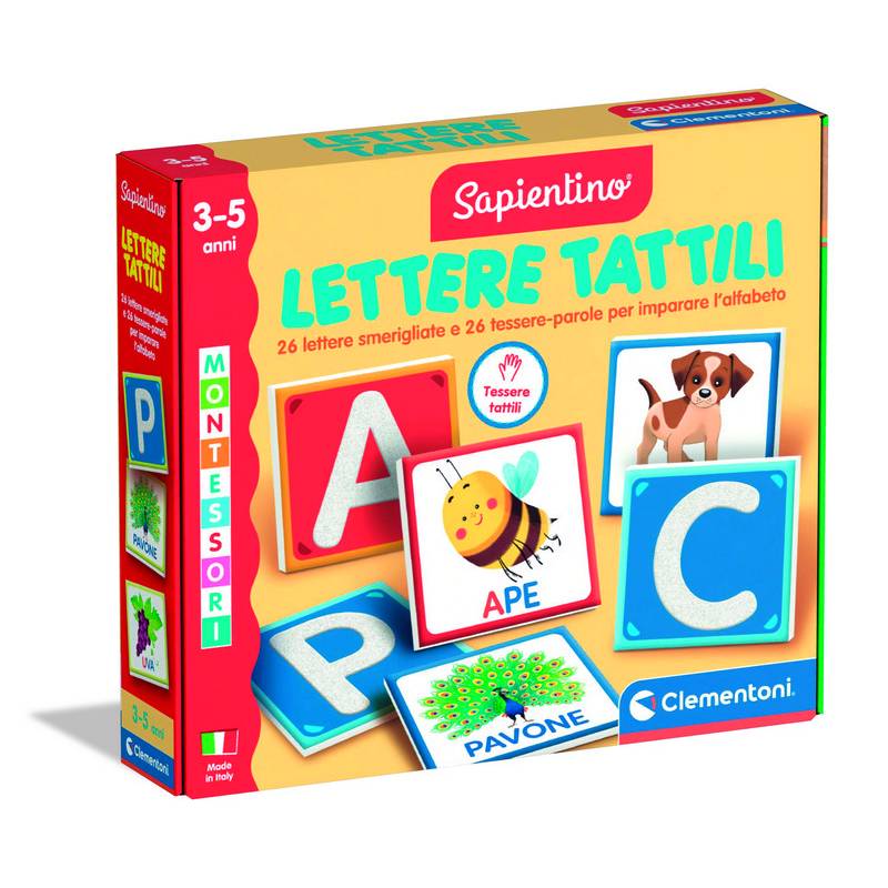 Montessori - Letras táctiles