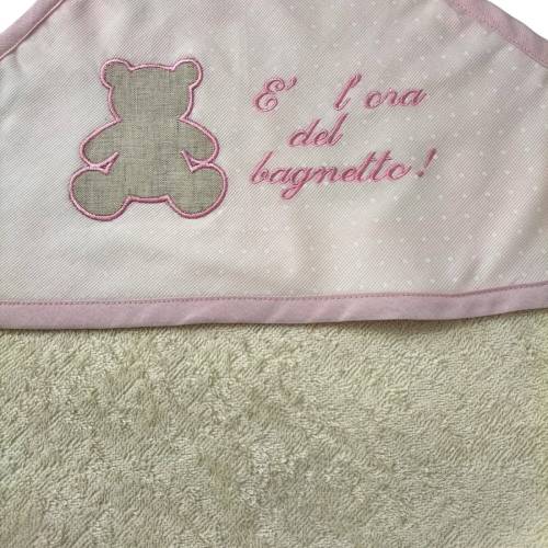 Baby-Bademantel aus Baumwollfrottee - 