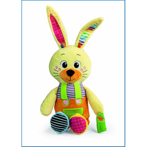 Coelhinho de peluche na caixa