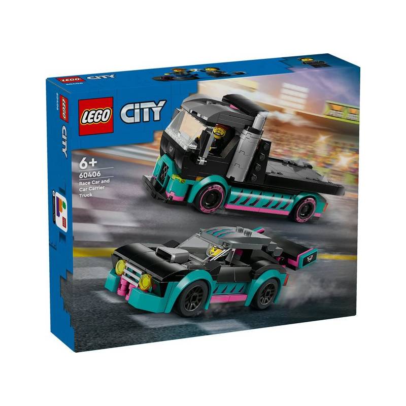 Carro de corrida e transportador