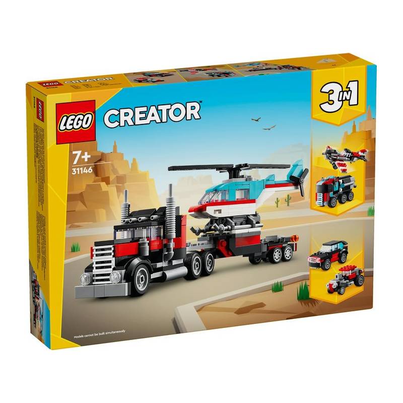 Camião com helicóptero