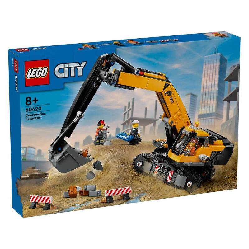 Yellow Construction Excavator