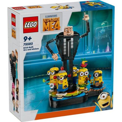 Kräne und Minions in Ziegelsteinen