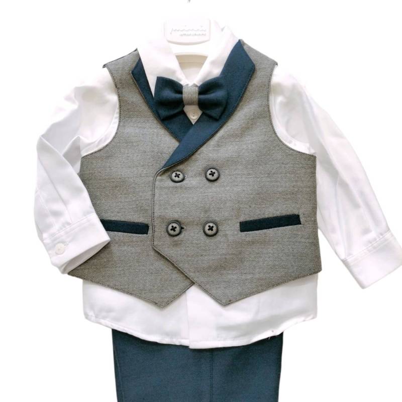 Elegantes Baby Outfit Taufe Zeremonie Minù 6 Monate - 