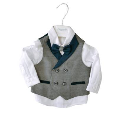 Elegantes Baby Outfit Taufe Zeremonie Minù 6 Monate - 