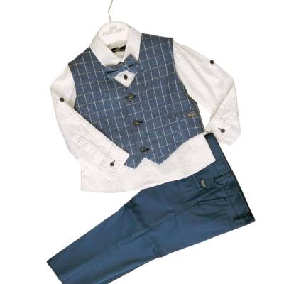 Elegant baby battesimo ceremony outfit 24 months cotton - 