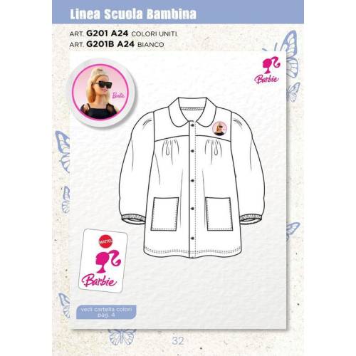 Avental escolar Barbie