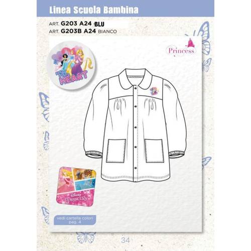 Avental escolar Pricess