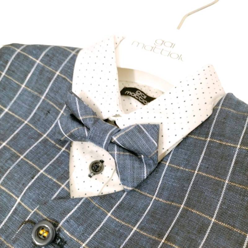 Elegant baby battesimo ceremony outfit 24 months cotton - 