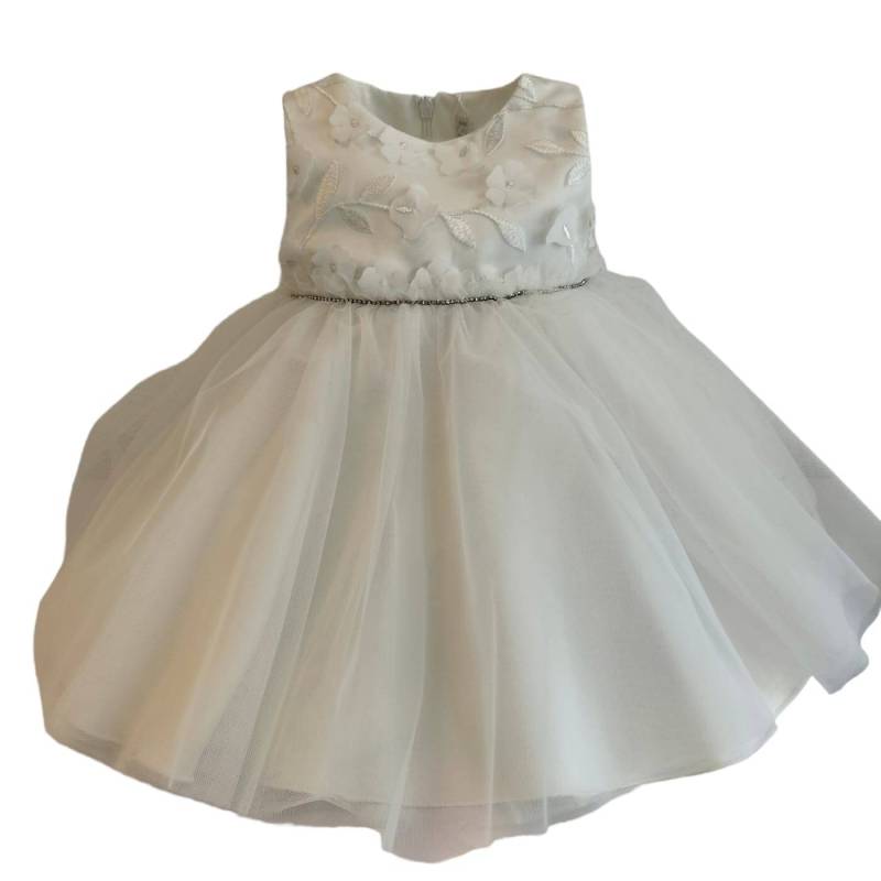 Vestido de batizado de menina branco Barcellino 6 meses - 