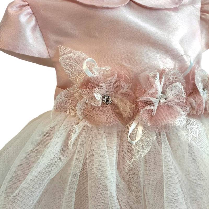 Robe de baptême et de cérémonie pour bébé fille Minù 12 et 18 mois - 