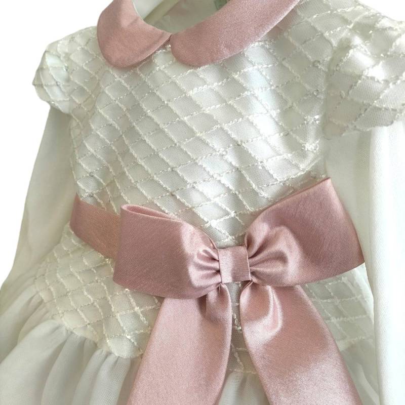 Baby Mädchen Taufe Kleid Minù Größe 12 Monate - 