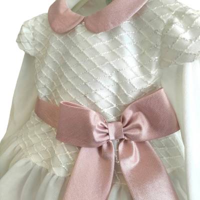 Baby Mädchen Taufe Kleid Minù Größe 12 Monate - 