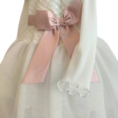 Vestido de batizado para bebé Minù tamanho 12 meses - 
