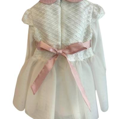 Abito battesimo bambina Minù misura 12 mesi - 