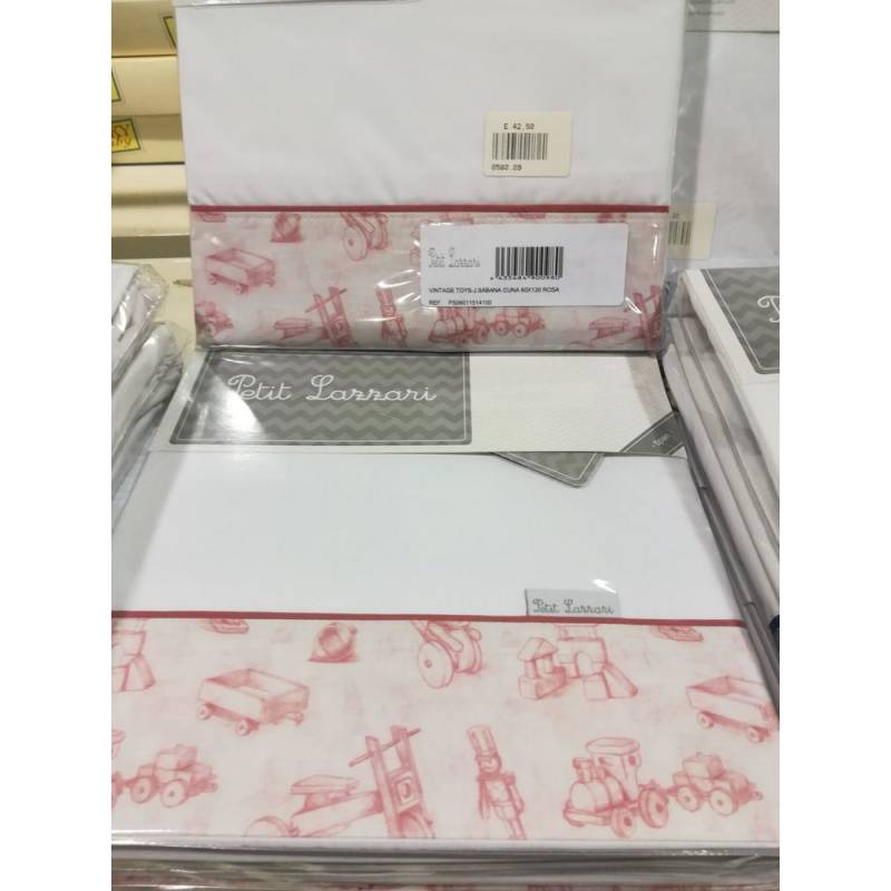 Conjunto de lençóis Vintage Toys 60x120