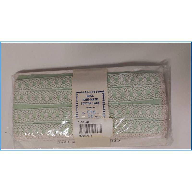 Encaje de algodón hecho a mano- Mt.22,86