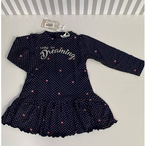 Vestido de jersey com fenda e manga - Femmi