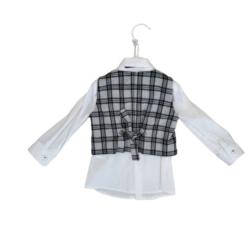 Elegante traje de bautizo y ceremonia para niños de 12 y 18 meses - 