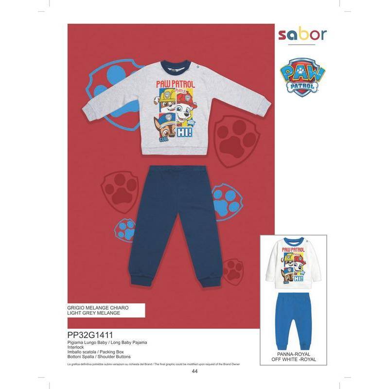 Pijama Paw Patrol 12/30