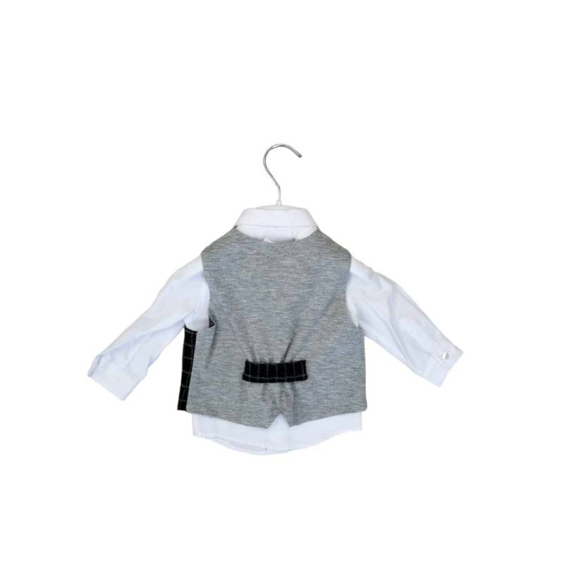 Elegante traje de bebé ceremonia de bautizo talla 6 meses - 