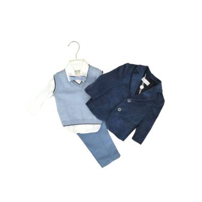 Completo elegante bambino battesimo cerimonia misura 6 mesi - 