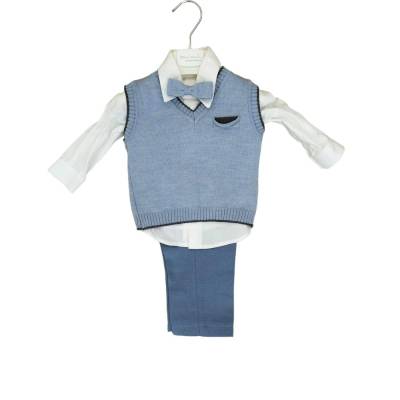 Elegantes Babykostüm Taufe Zeremonie Größe 6 Monate - 