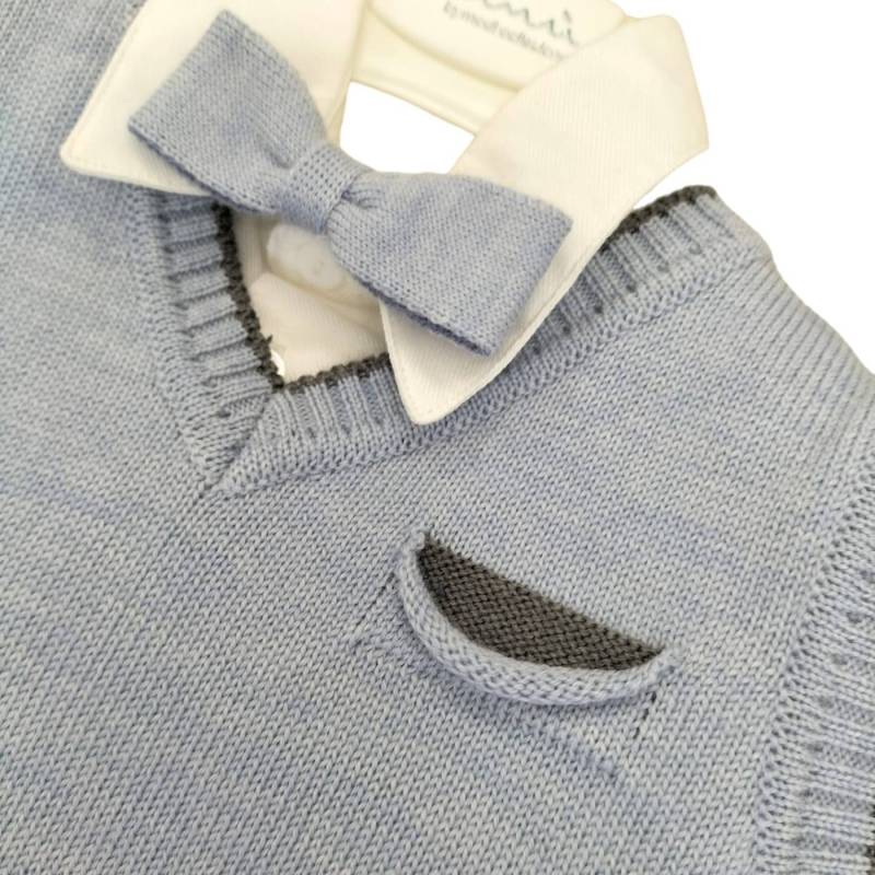 Completo elegante bambino battesimo cerimonia misura 6 mesi - 