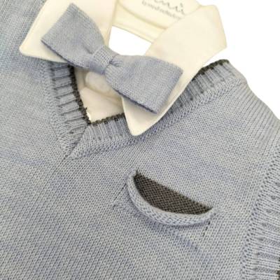 Elegantes Babykostüm Taufe Zeremonie Größe 6 Monate - 