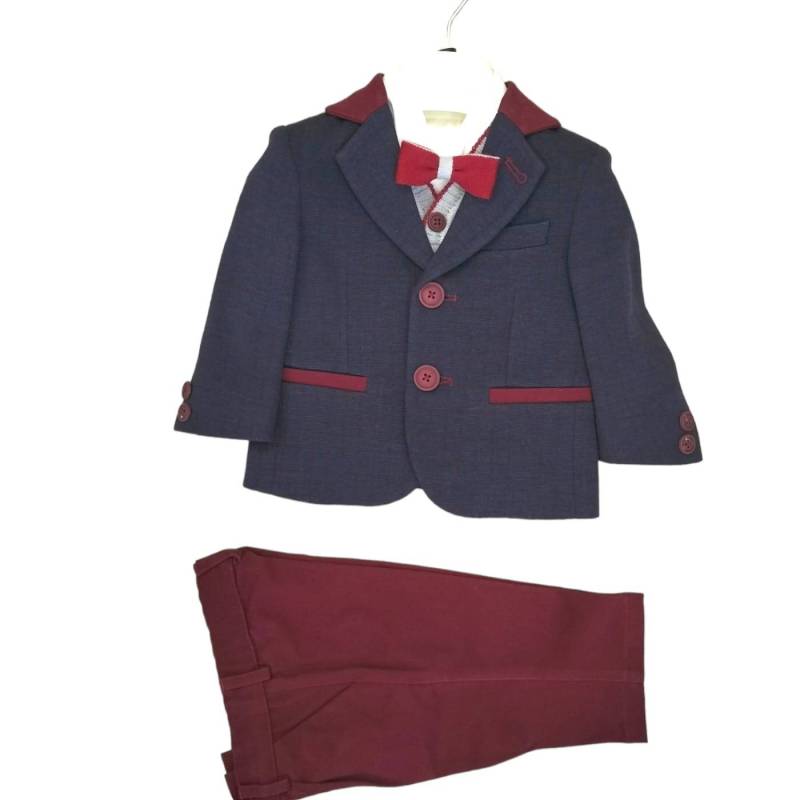 Completo elegante battesimo cerimonia bambino misura 6 mesi - 