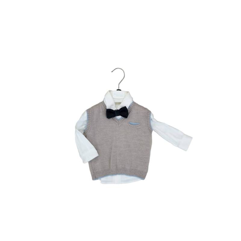 Elégant costume de baptême pour bébé taille 6 mois - 