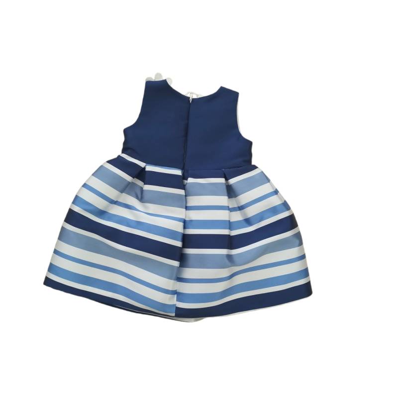 Vestido elegante para bebé Barcellino 18 meses branco azul - 