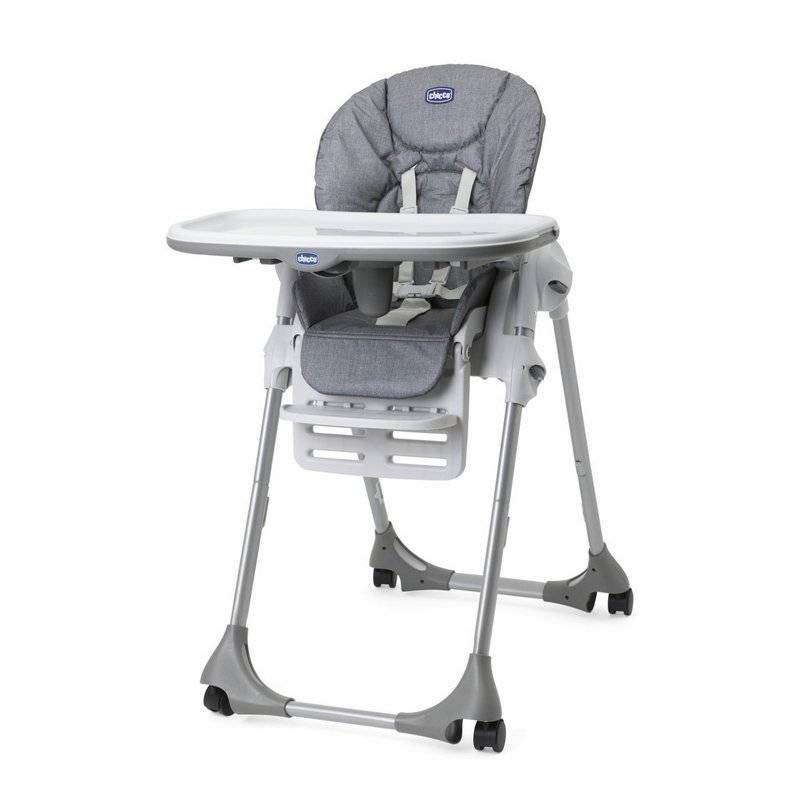 Polly Easy Highchair Grey Melange