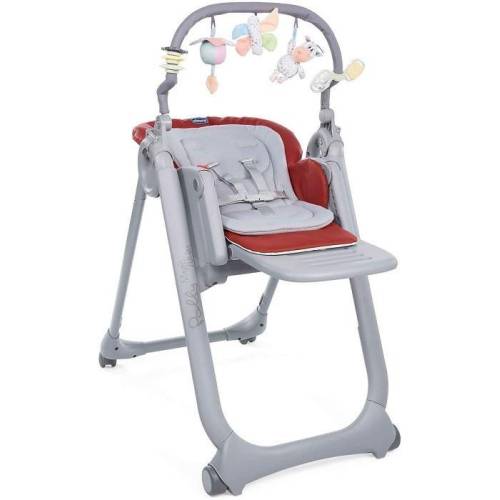 Chaise haute Polly Magic Relax Blue Pass.
